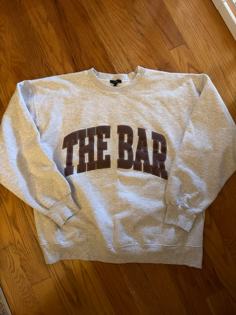 the bar sweatshirt