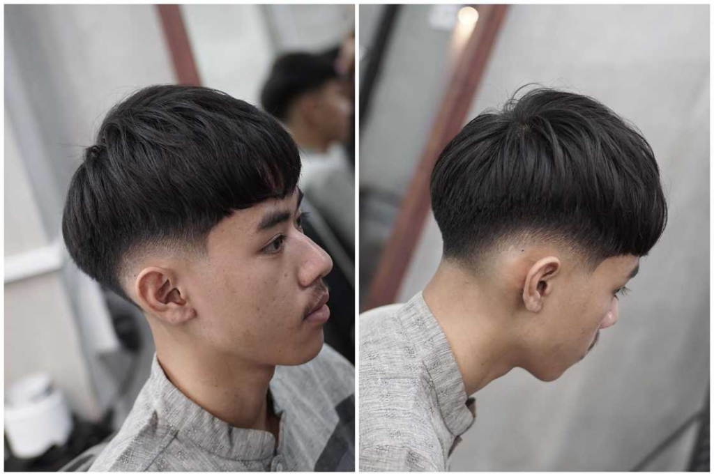 asian bowl cut